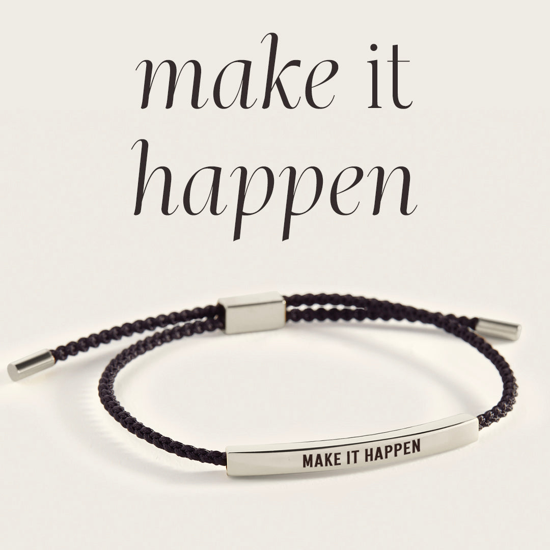 Make It Happen Inspire Bracelet in 925 Sterling Silver — Vanny Jewels