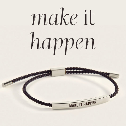 Make It Happen Inspire Bracelet in 925 Sterling Silver — Vanny Jewels
