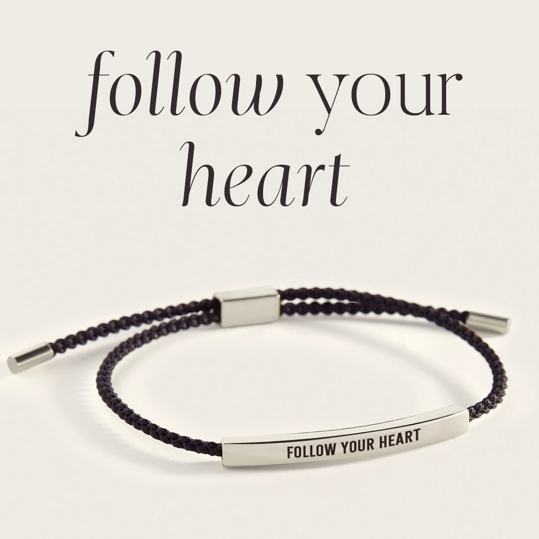 Follow Your Heart Inspire Bracelet in 925 Sterling Silver — Vanny Jewels