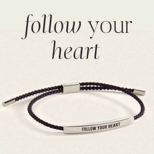 Follow Your Heart Inspire Bracelet in 925 Sterling Silver — Vanny Jewels