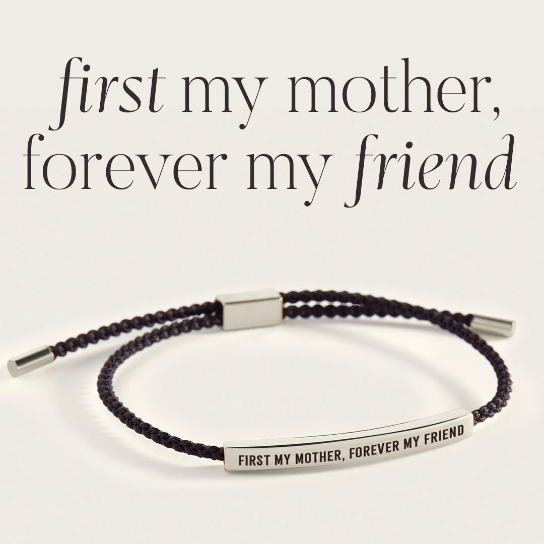 First My Mother, Forever My Friend Inspire Bracelet in 925 Sterling Silver — Vanny Jewels
