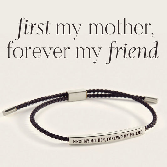 First My Mother, Forever My Friend Inspire Bracelet in 925 Sterling Silver — Vanny Jewels