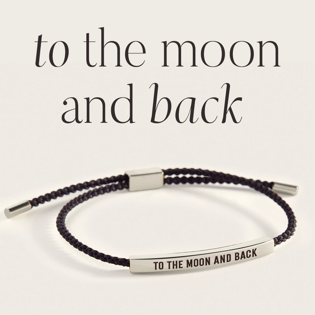 To The Moon And Back Inspire Bracelet in 925 Sterling Silver — Vanny Jewels