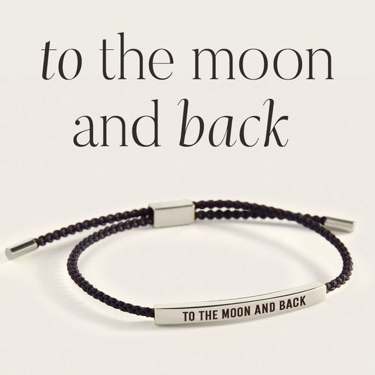 To The Moon And Back Inspire Bracelet in 925 Sterling Silver — Vanny Jewels