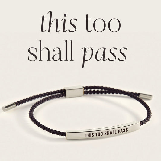 This Too Shall Pass Inspire Bracelet in 925 Sterling Silver — Vanny Jewels