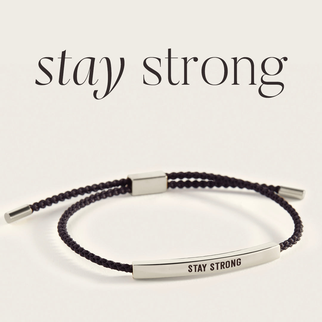Stay Strong Inspire Bracelet in 925 Sterling Silver — Vanny Jewels