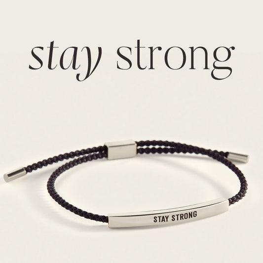 Stay Strong Inspire Bracelet in 925 Sterling Silver — Vanny Jewels