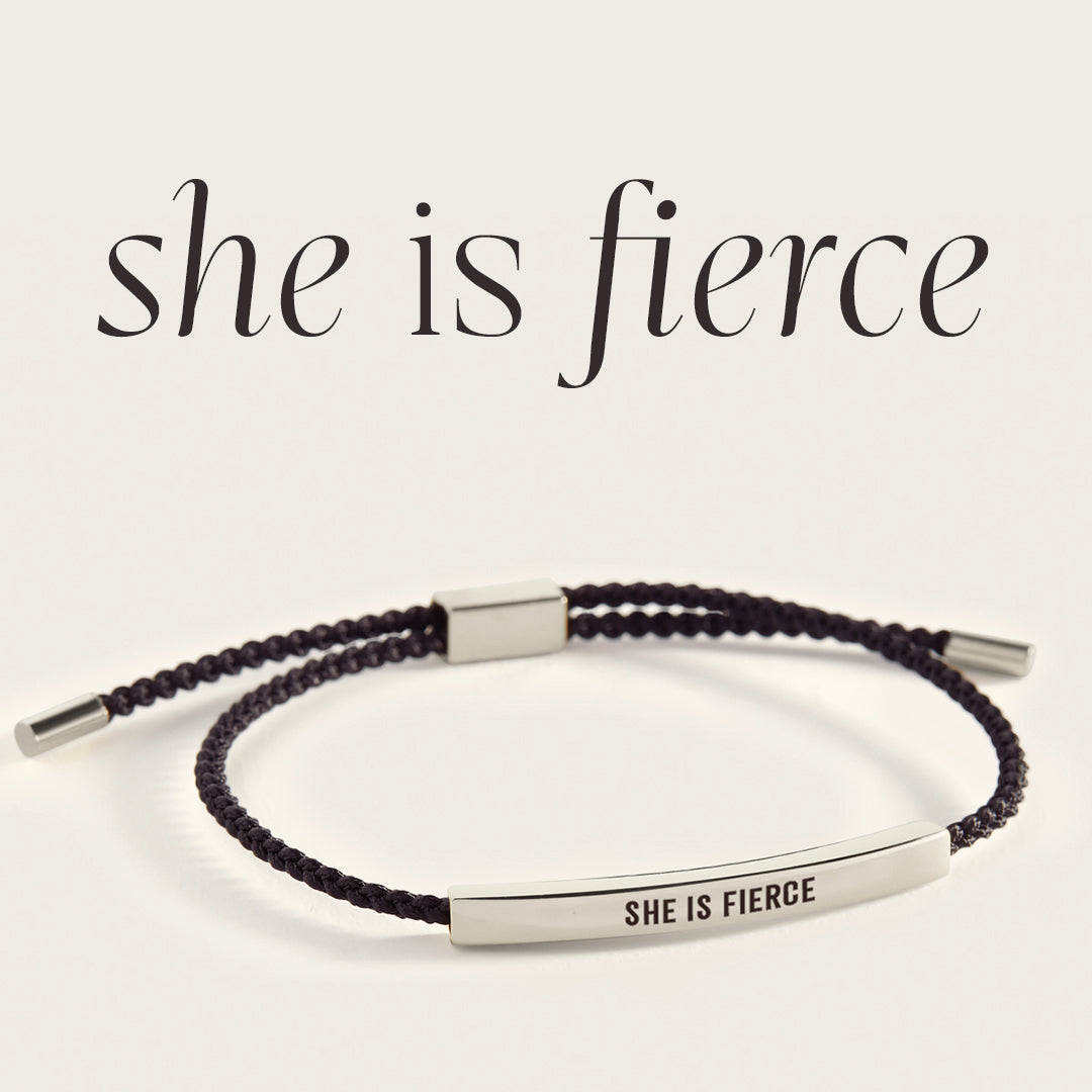 She Is Fierce Inspire Bracelet in 925 Sterling Silver — Vanny Jewels