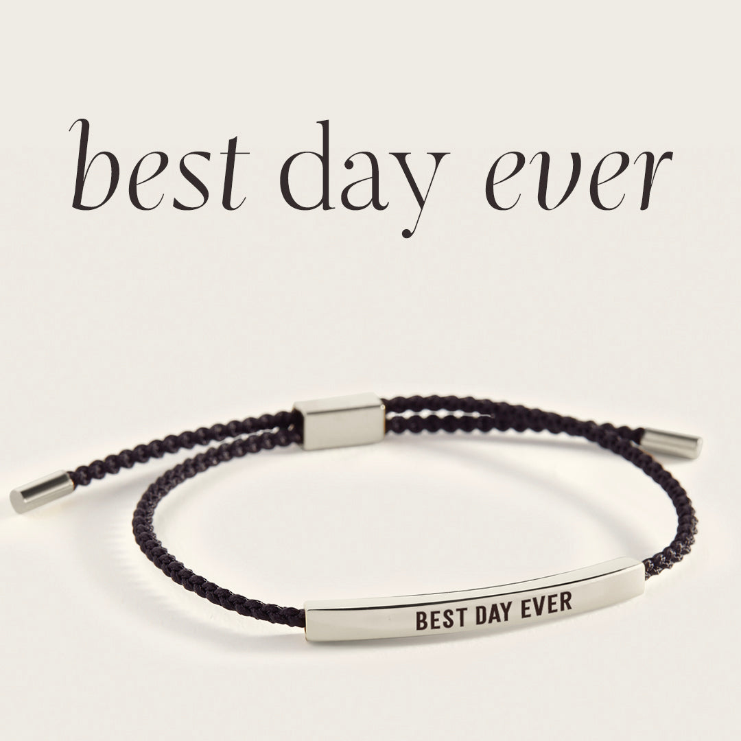Best Day Ever Inspire Bracelet in 925 Sterling Silver — Vanny Jewels