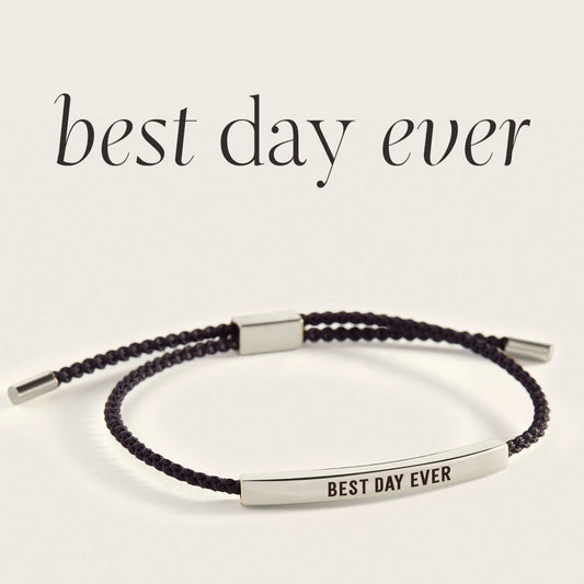 Best Day Ever Inspire Bracelet in 925 Sterling Silver — Vanny Jewels