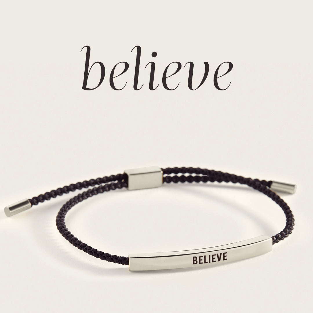 Believe Inspire Bracelet in 925 Sterling Silver — Vanny Jewels