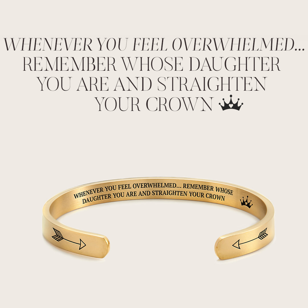 Remember Who You Are and Straighten Your Crown Cuff Bracelet — Vanny Jewels