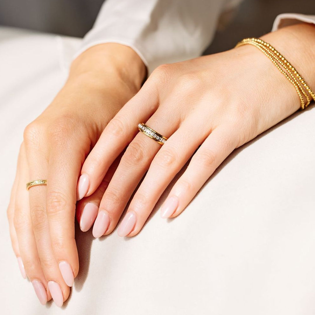 Kristall-Statement-Fidget-Ring