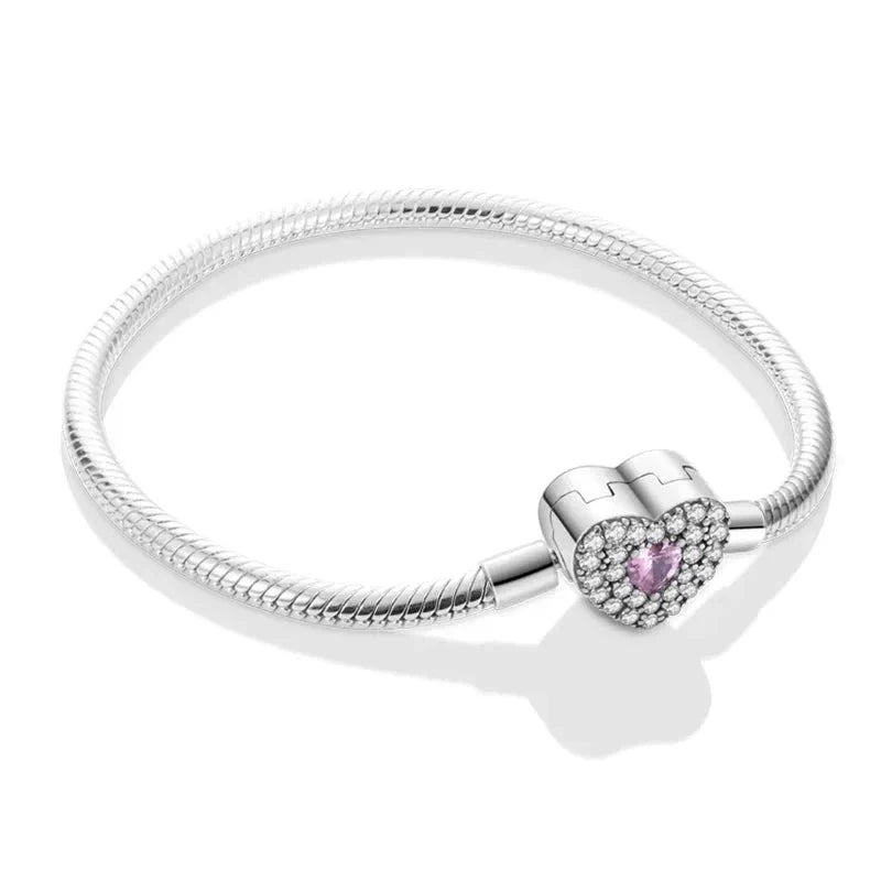 Vibrant Heart Bracelet in 925 Sterling Silver — Vanny Jewels