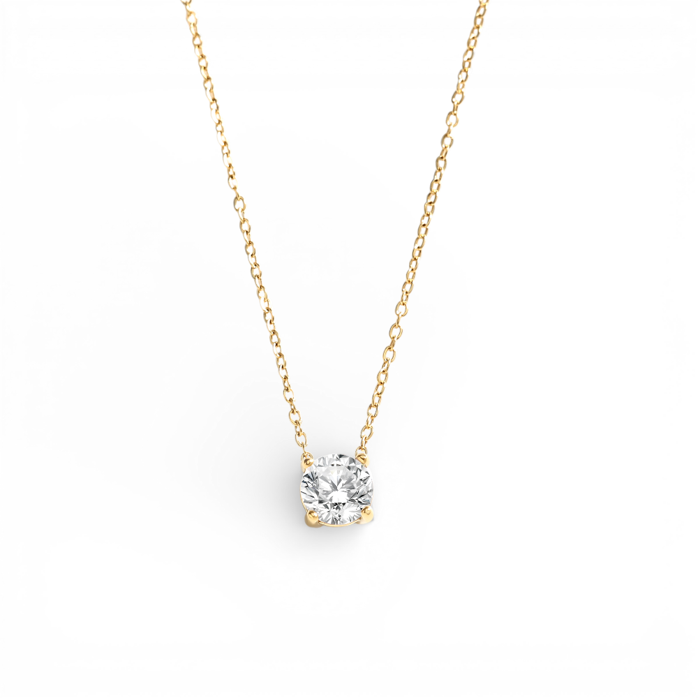 Solitaire Pendant Necklace — Vanny Jewels