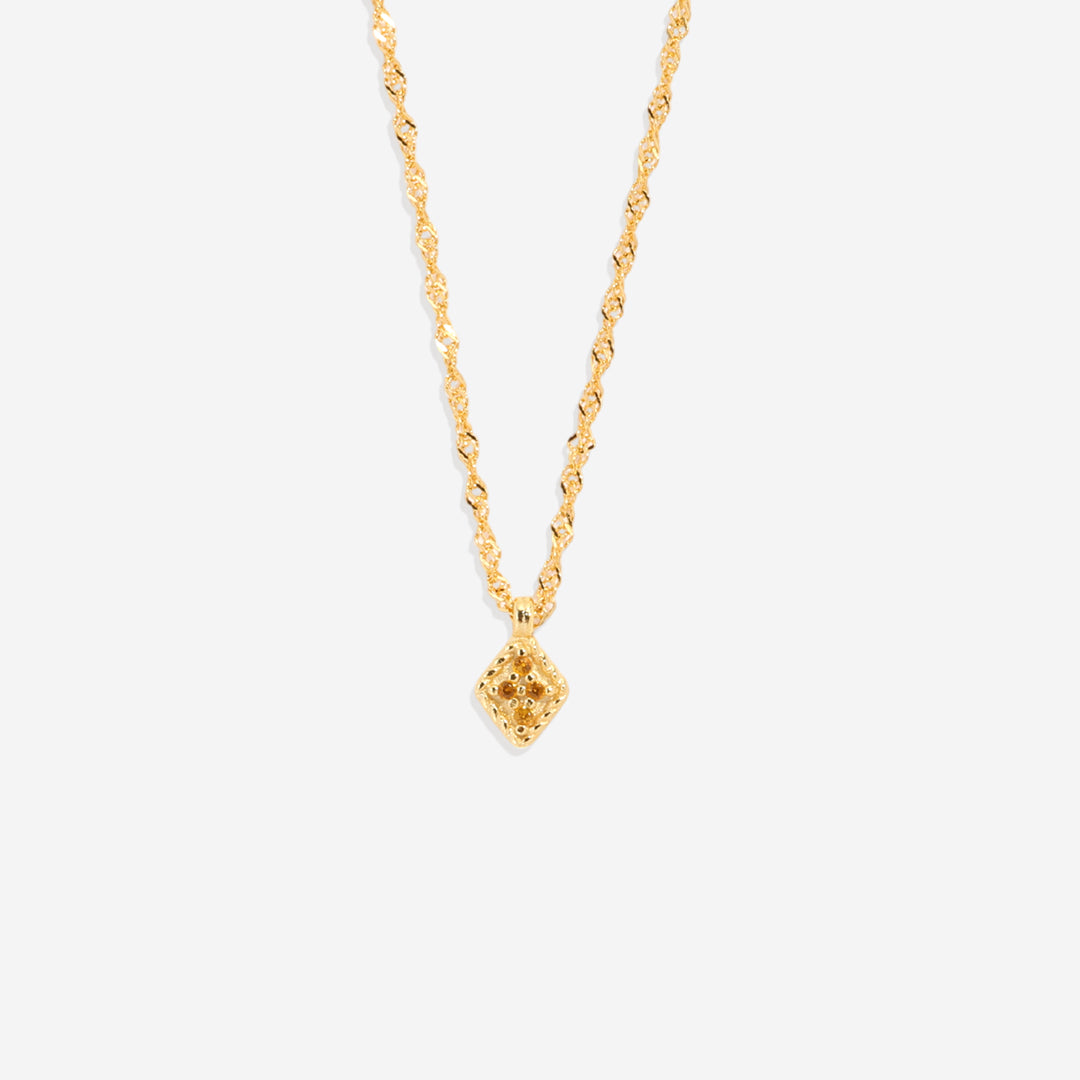 Dainty Birthstone Kite Necklace with November birthstone