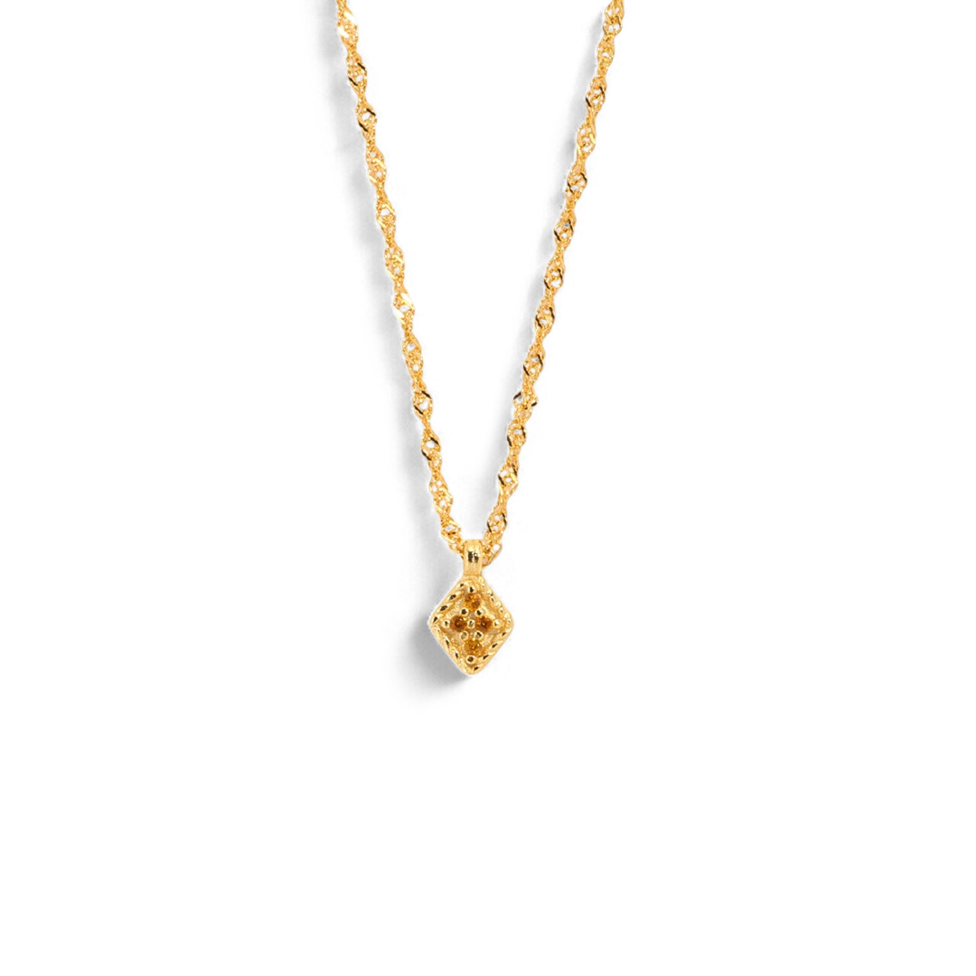 Dainty Birthstone Kite Necklace with November birthstone