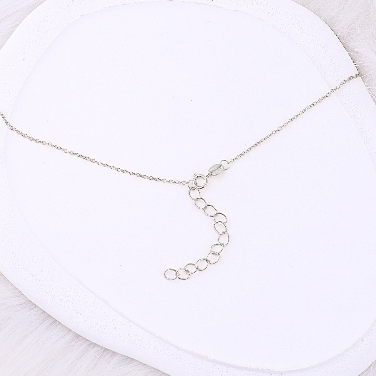 Dainty Family Birthstones Necklace in 925 sterling silver
