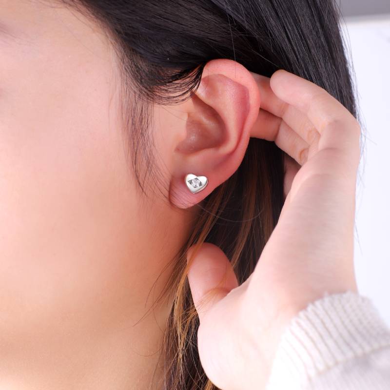 Ohrstecker "Diamantenherz"