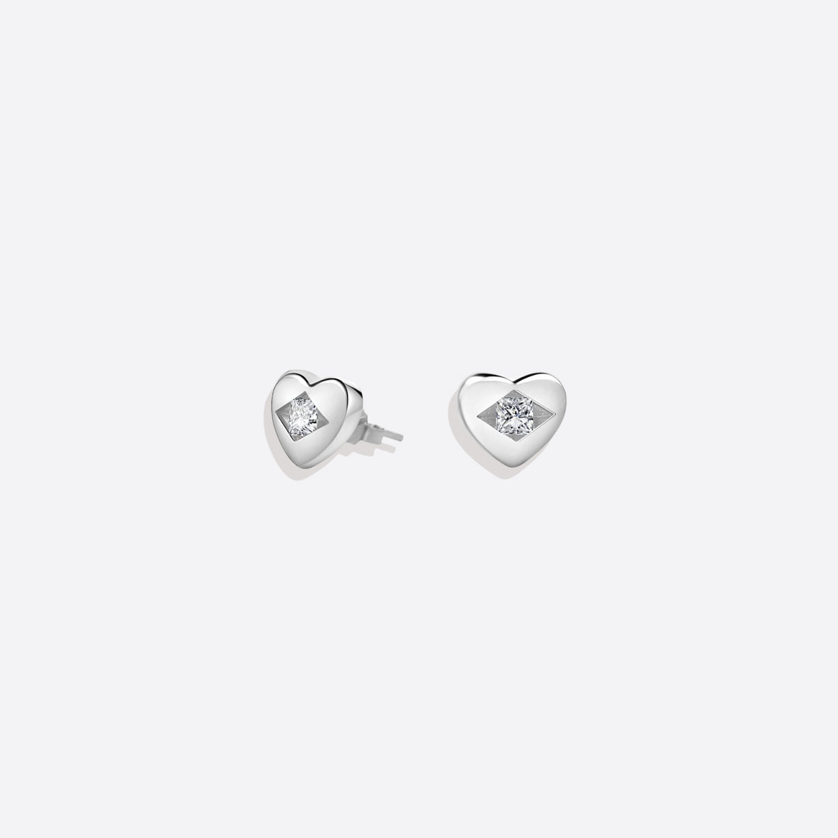 Ohrstecker "Diamantenherz"
