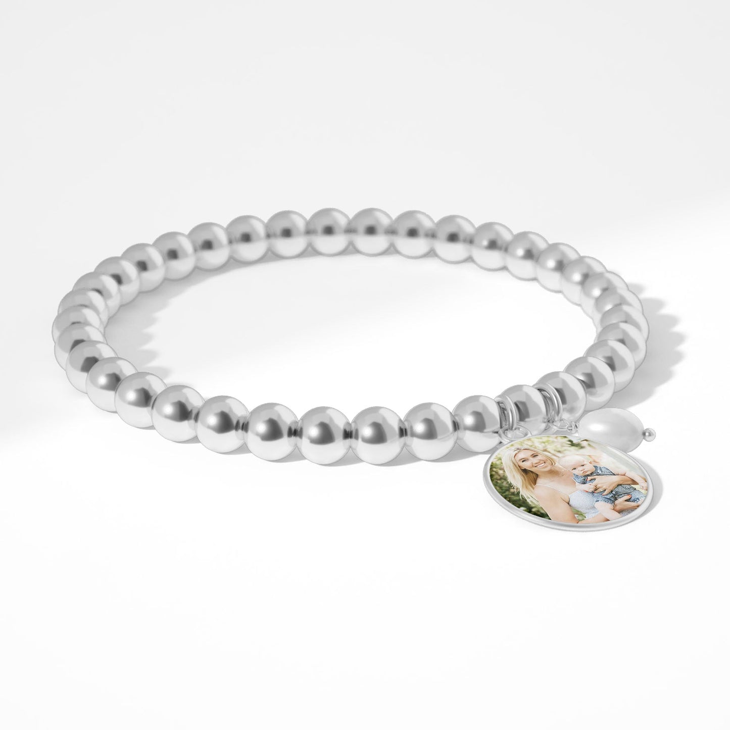 Personalized Photo Diana Charm Bracelet in 925 sterling silver