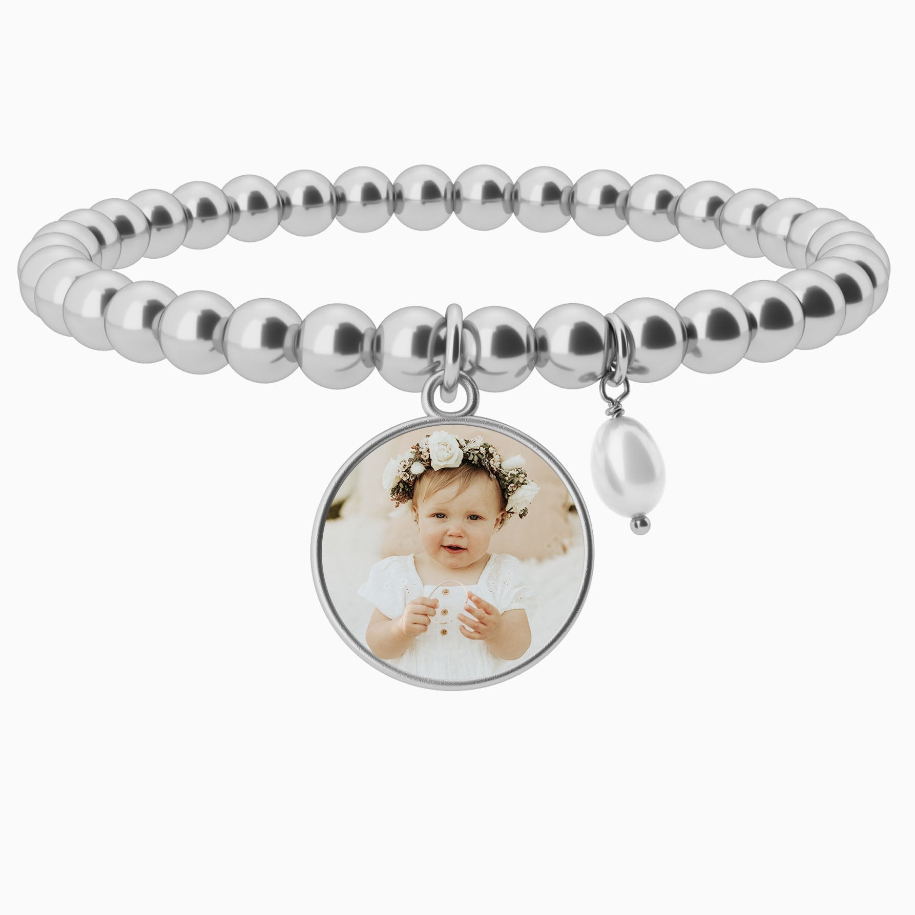 Personalized Photo Diana Charm Bracelet in 925 sterling silver