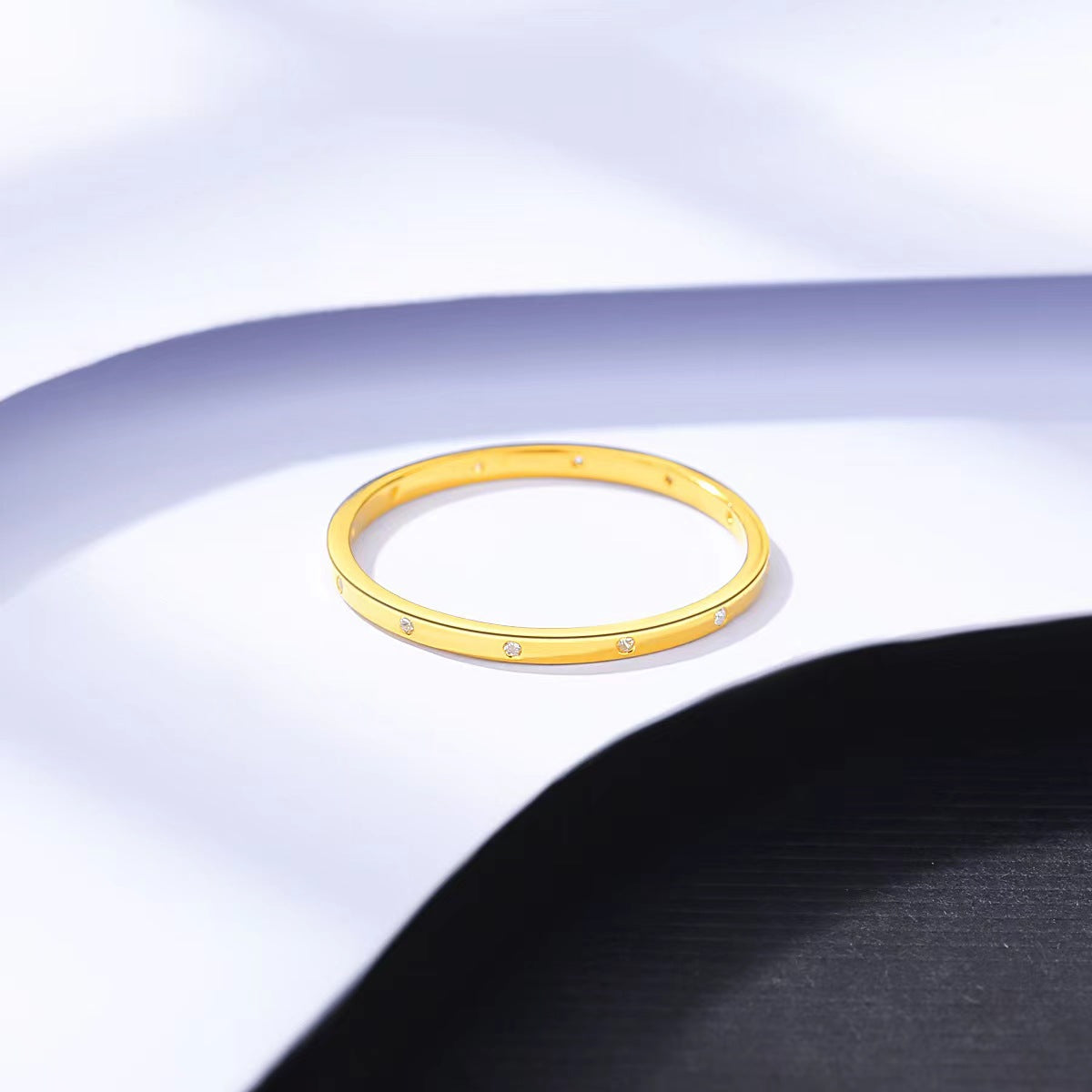 Zarter geflochtener Stapelring