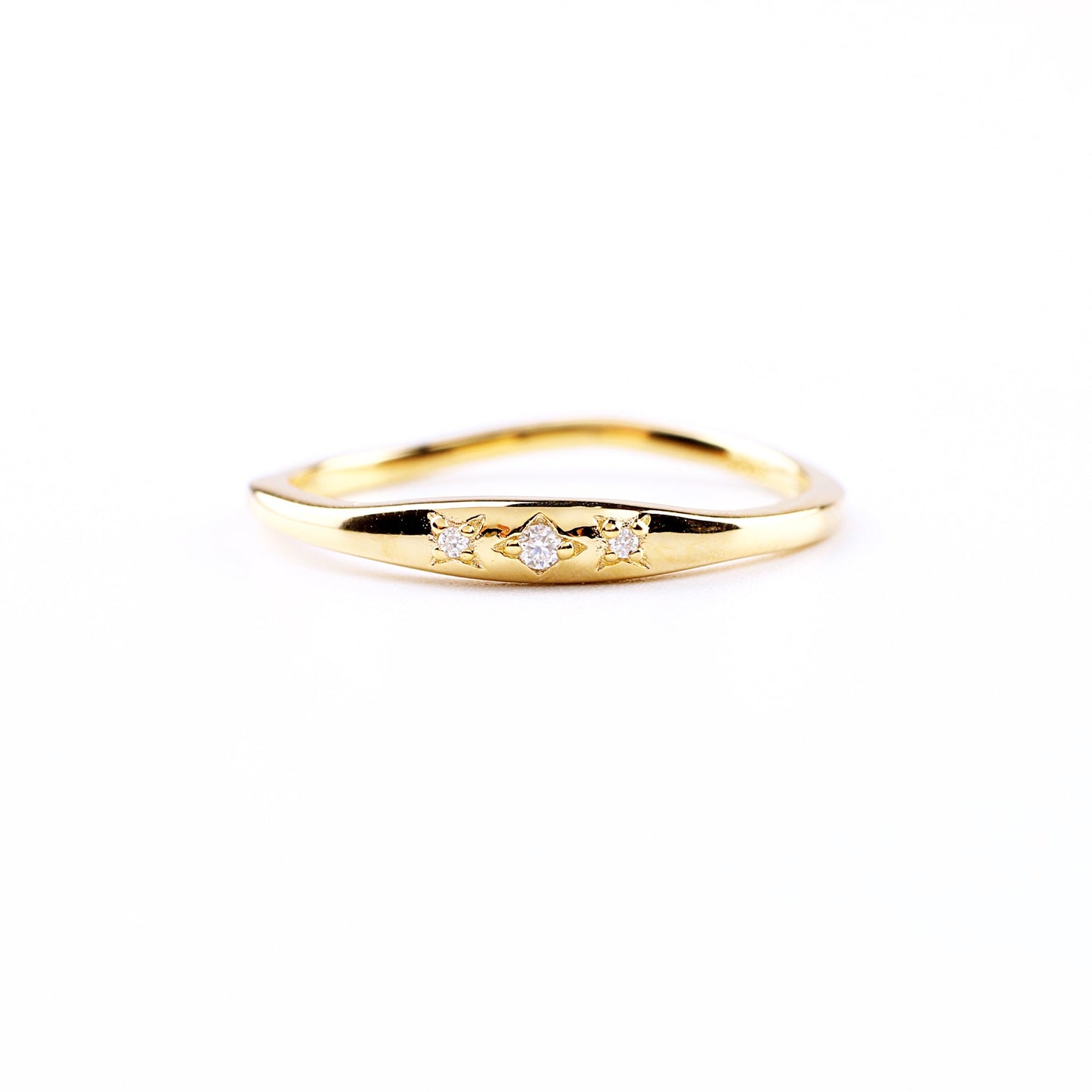 Fallen Stars Ring in gold tone
