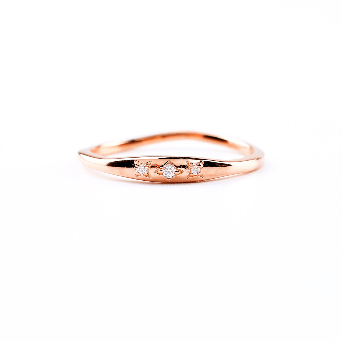 Fallen Stars Ring in rose gold tone
