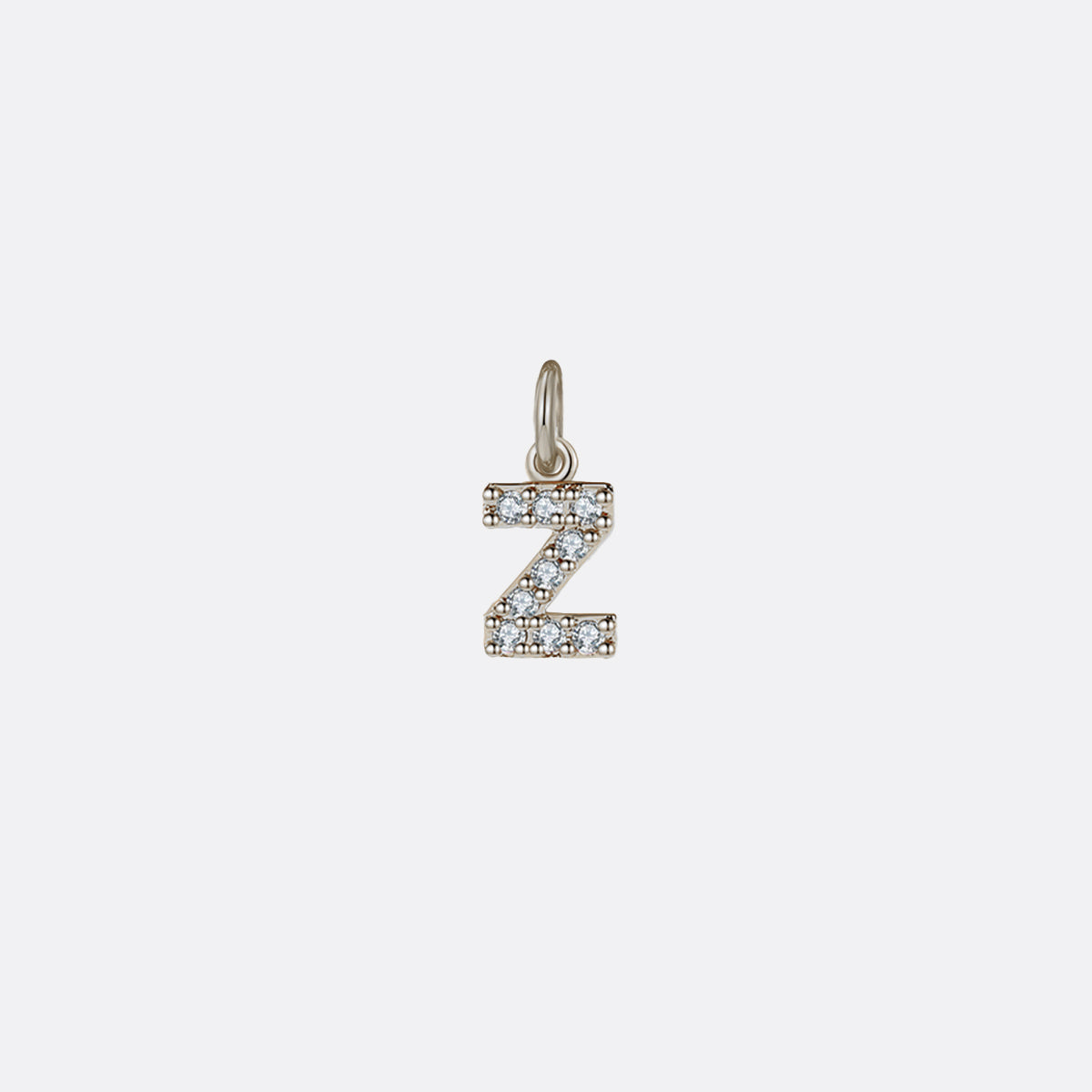 Zierlicher Pavé-Initialen-Anhänger