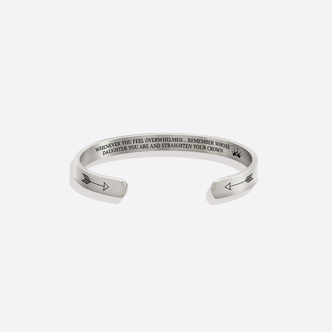 Ricorda chi sei e raddrizza la tua corona Bracciale a polsino