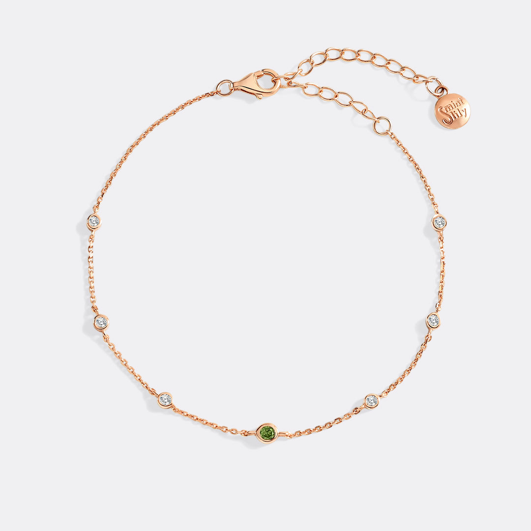 Armband mit Geburtsstein August
