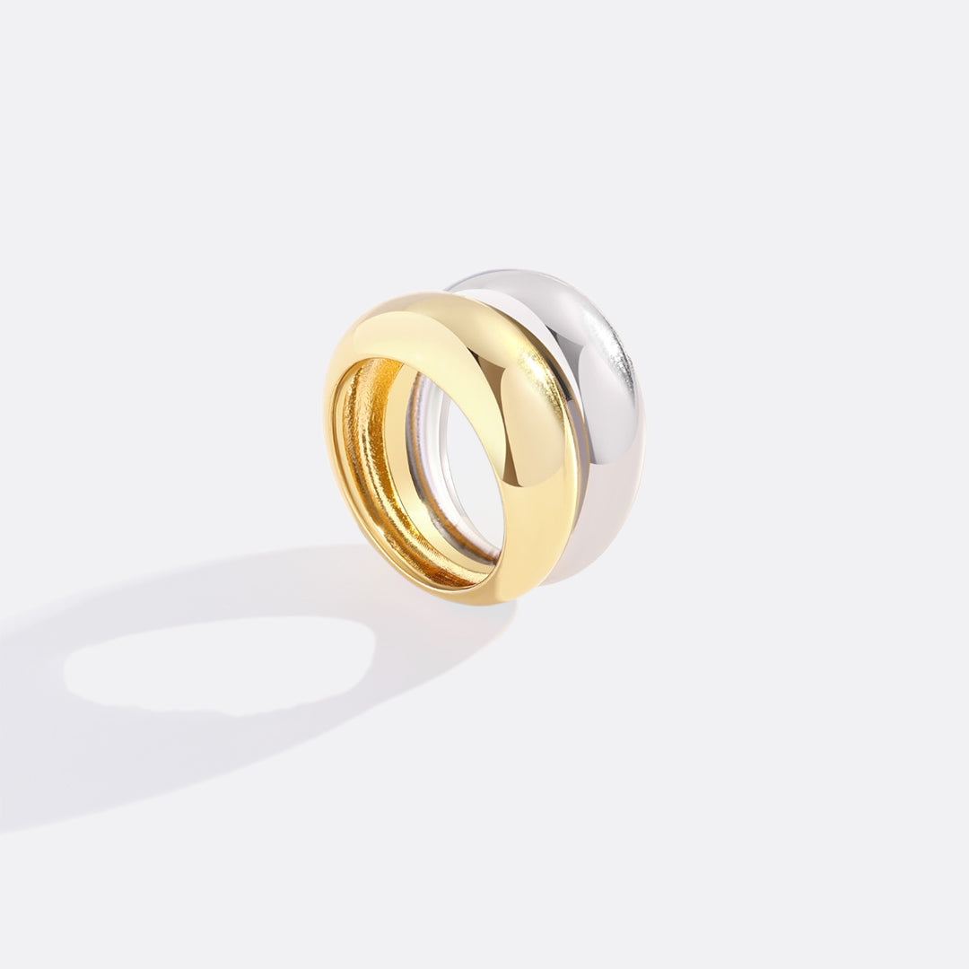 Der Ring mit gemischten Metallen „The Merge“
