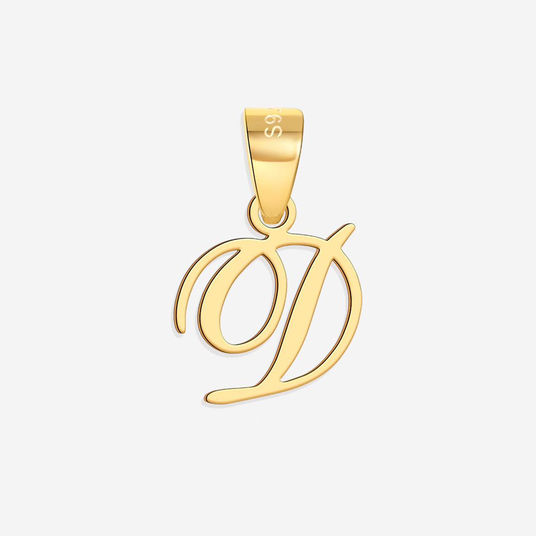 Romantischer Initialen-Charm-Anhänger