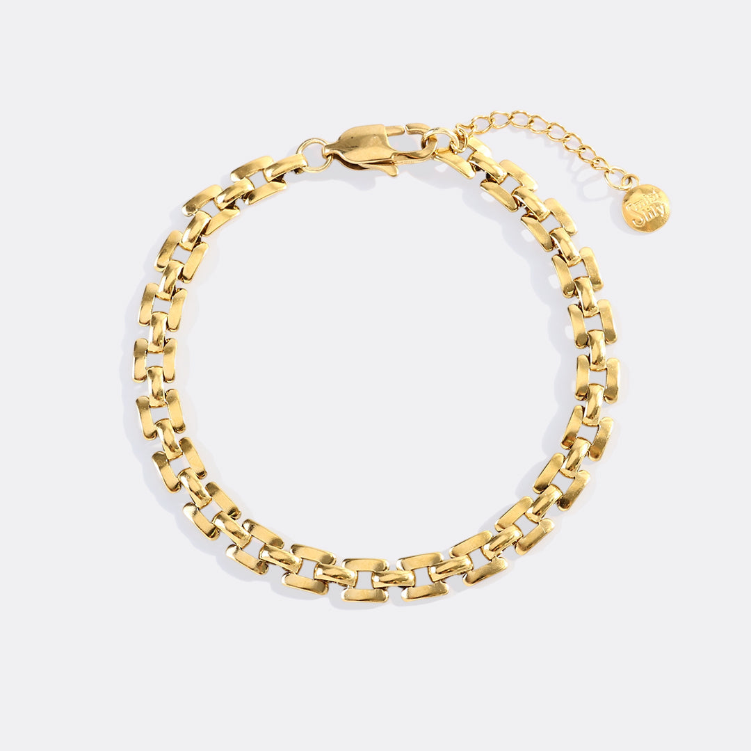 Bracciale a catena con orologio