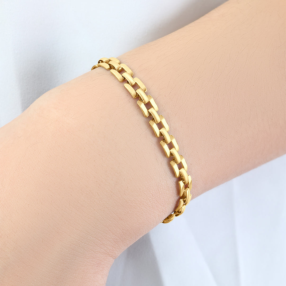 Bracciale a catena con orologio