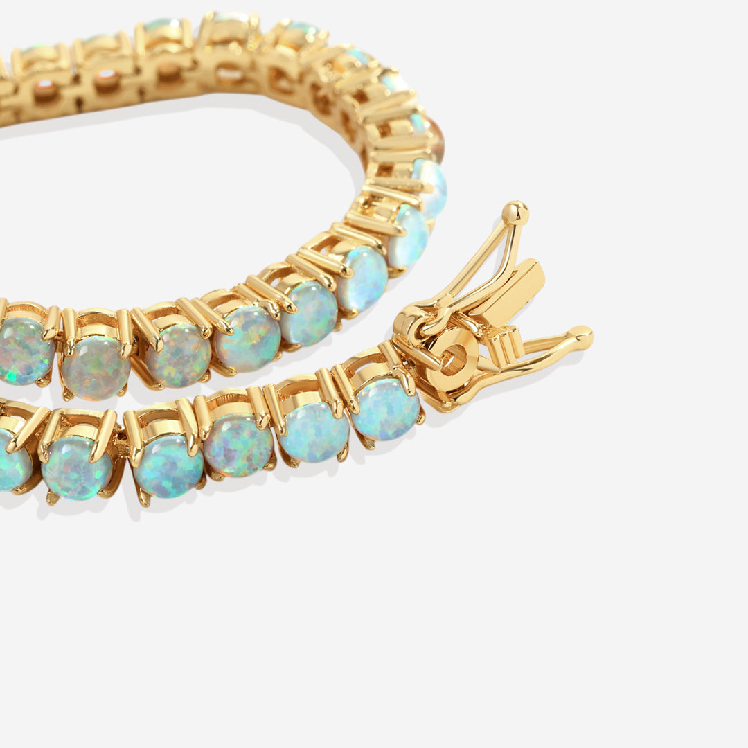 Bracciale Tennis con Opale Blu