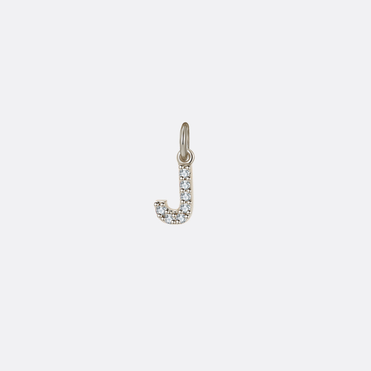 Zierlicher Pavé-Initialen-Anhänger