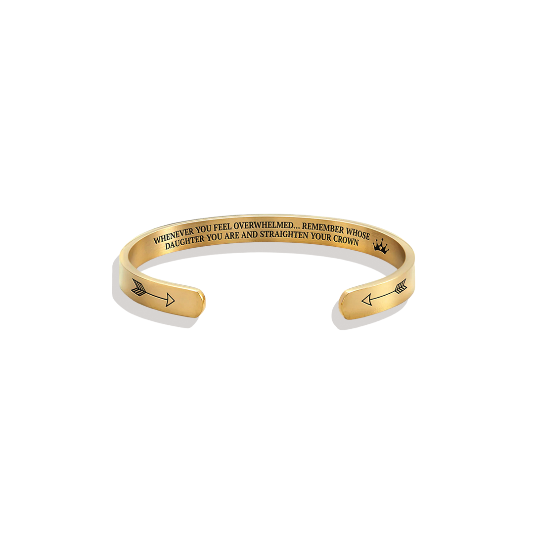 Ricorda chi sei e raddrizza la tua corona Bracciale a polsino