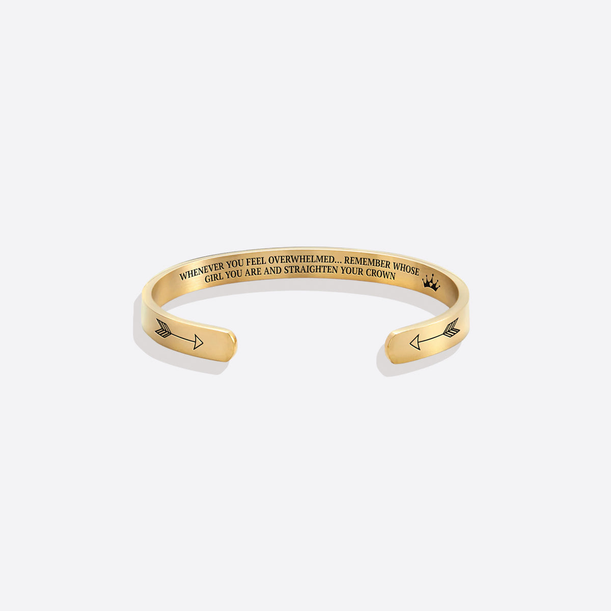 Ricorda chi sei e raddrizza la tua corona Bracciale a polsino