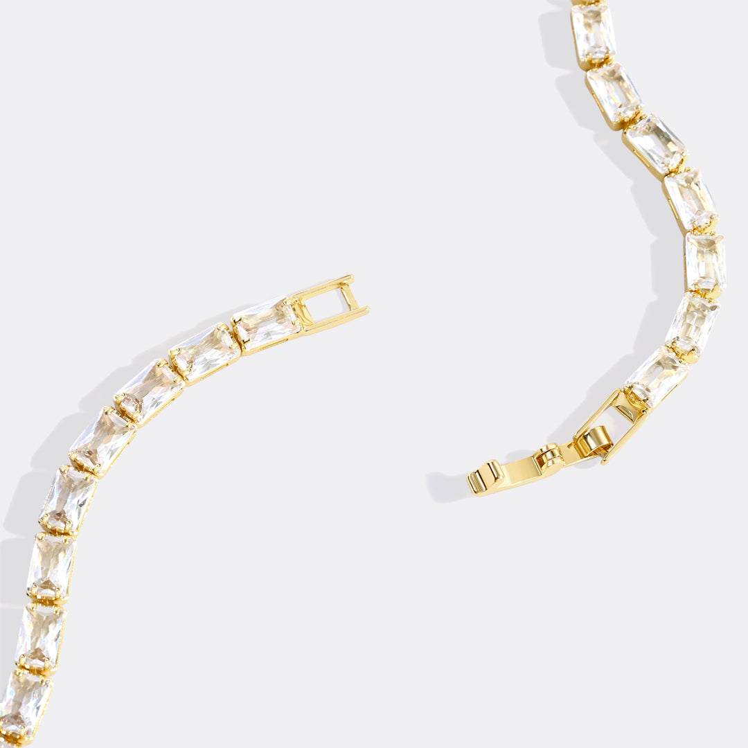 Baguette-Tennisarmband