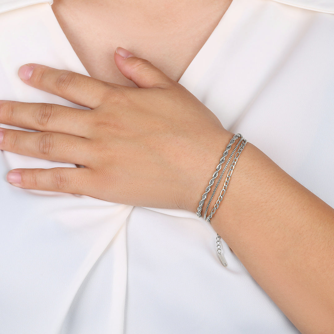 Klassisches Armband mit Boxkette