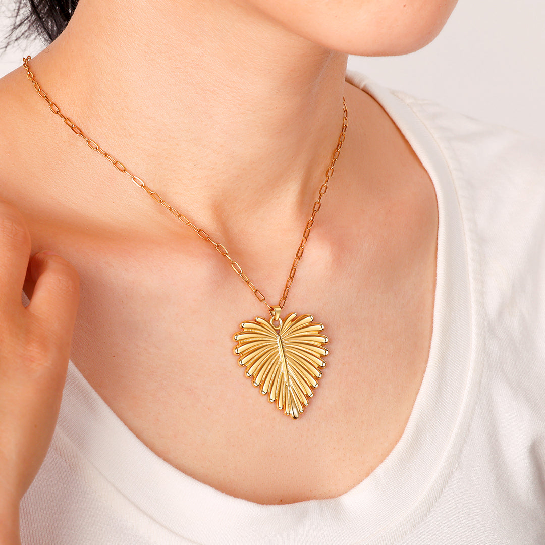 Collana con Pendente a Palma Cuore Pieno