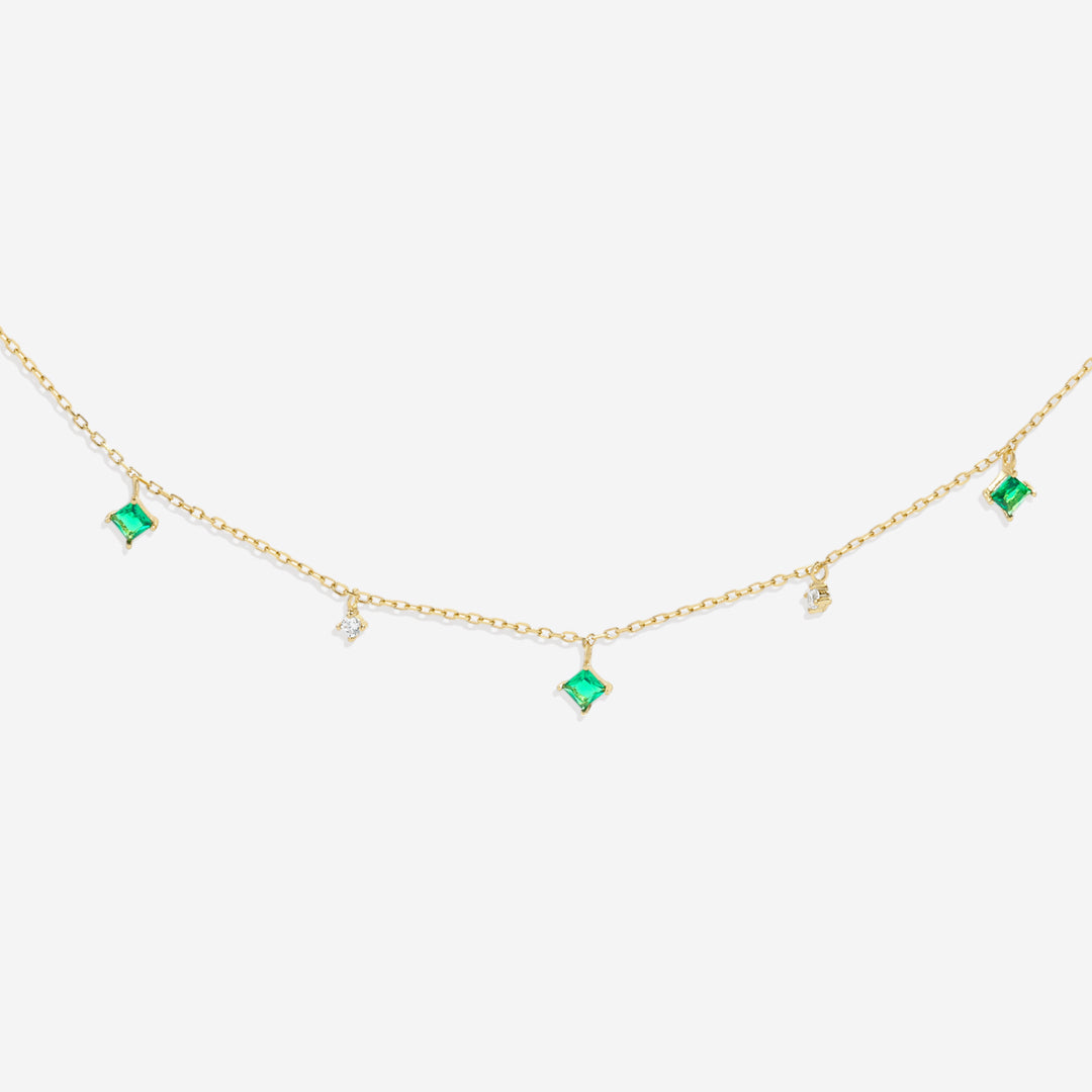 Collana con Smeraldi Taglio Principessa