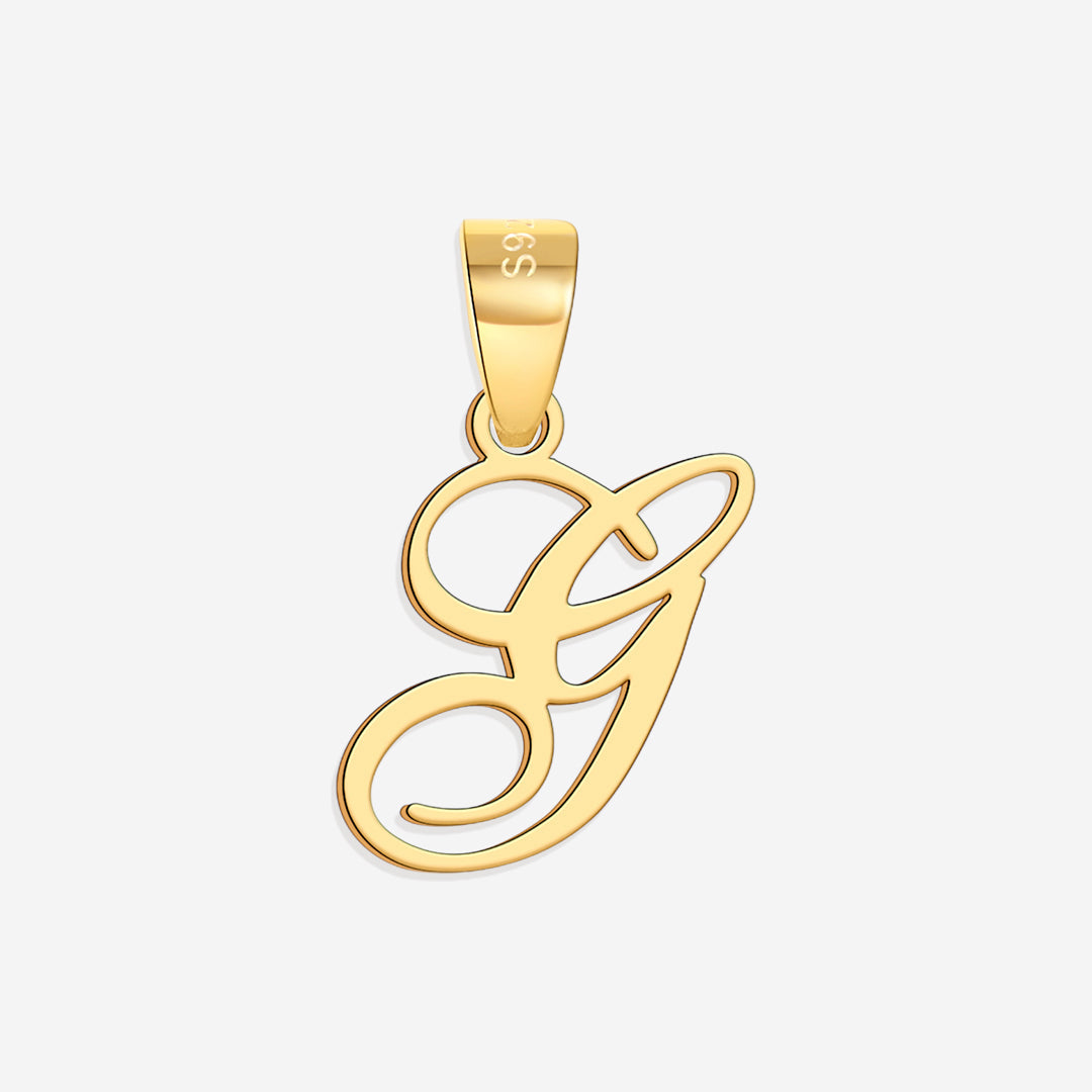 Romantischer Initialen-Charm-Anhänger