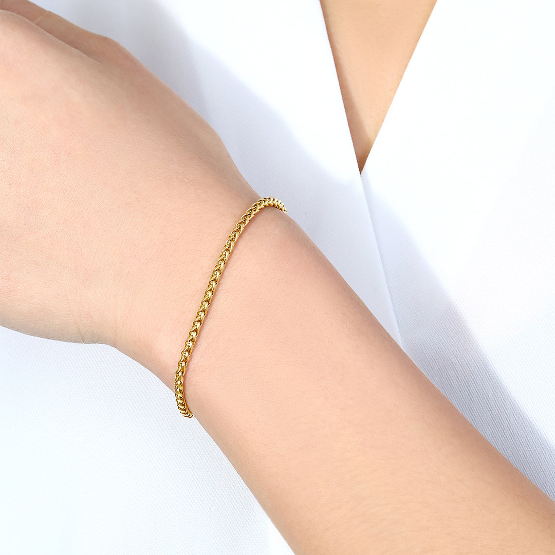 Bracciale a catena a spiga di grano