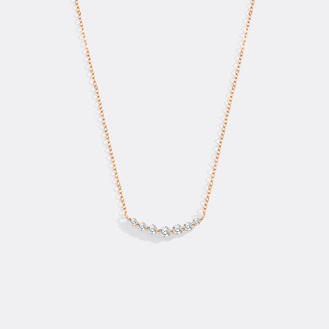 Klassische Arc-Diamant-Halskette