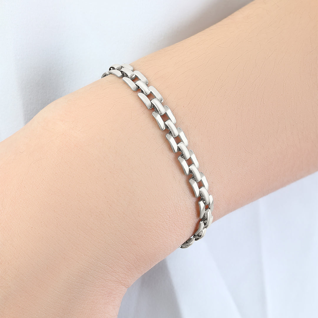 Bracciale a catena con orologio