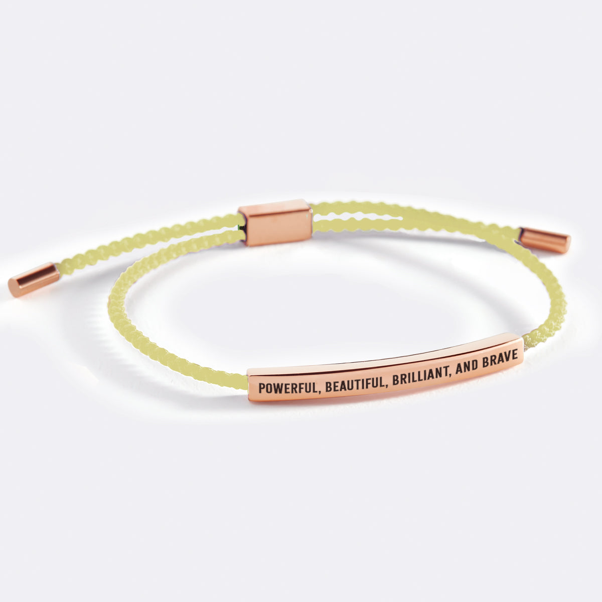 Powerful, Beautiful, Brilliant, and Brave Inspire Bracelet