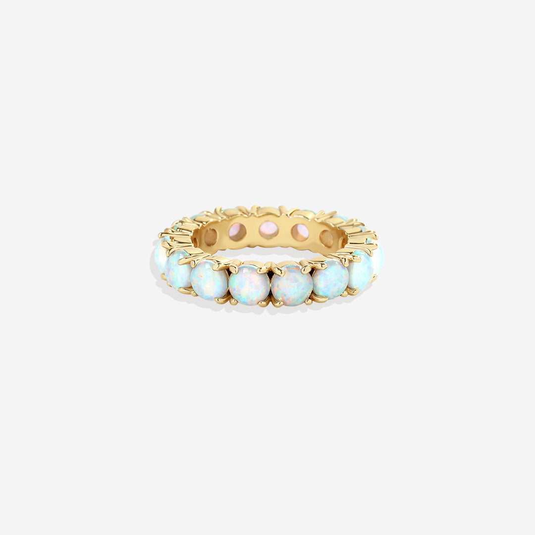 Blauer Opal Ewigkeitsring